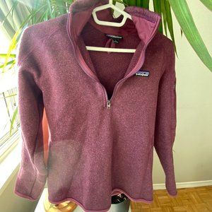 Patagonia Women's 1/4 Zip Sweater - Size S - Night Plum